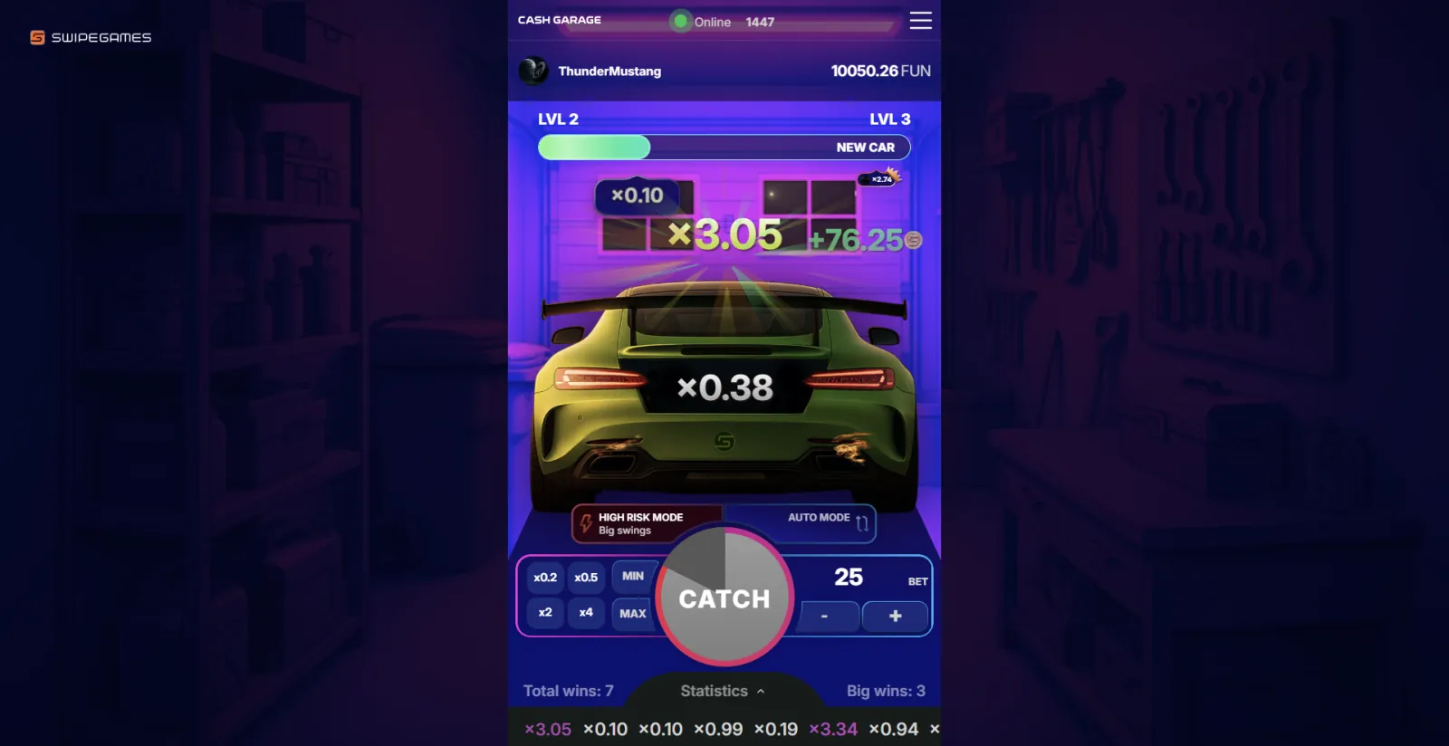 Cash Garage garage theme
