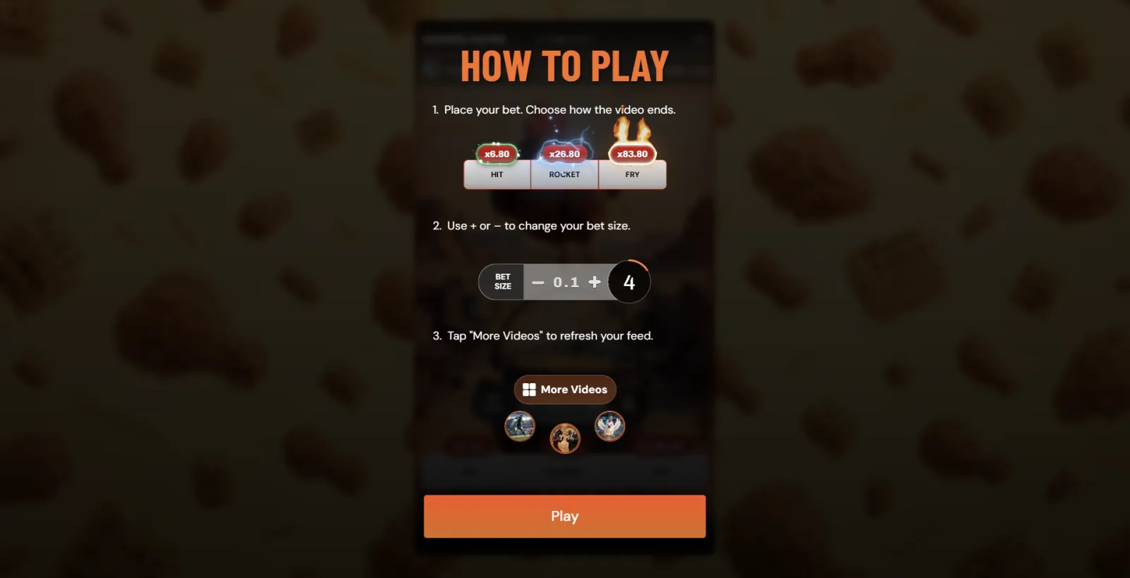 How to play Chiken Fryer
