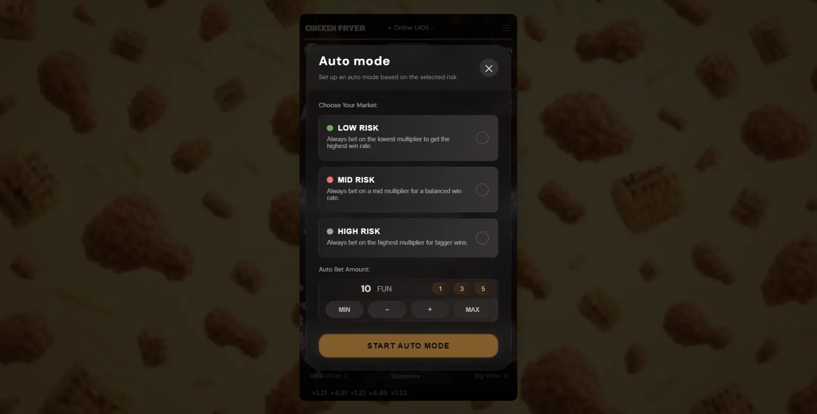 Chicken Fryer Auto Mode