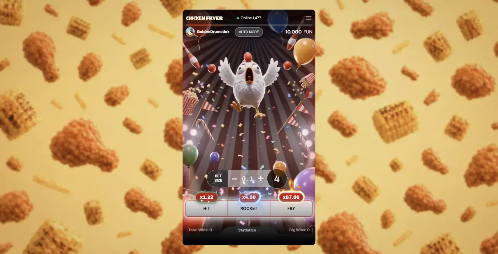 Chicken Fryer high-risk mode